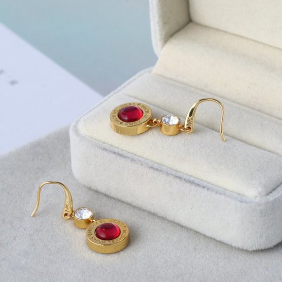 Michael Kors Colorful Glitter Stone Earrings - Picture 3 of 5